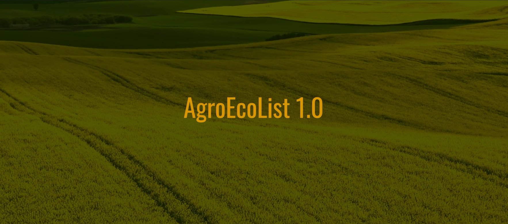 New video release: AgroEcoList 1.0 enhances transparency in agricultural research