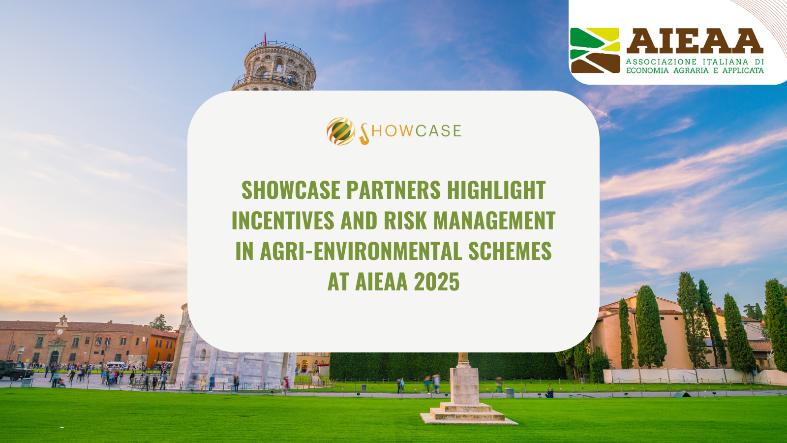 SHOWCASE partners highlight incentives and risk management in agri-environmental schemes at AIEAA 2025