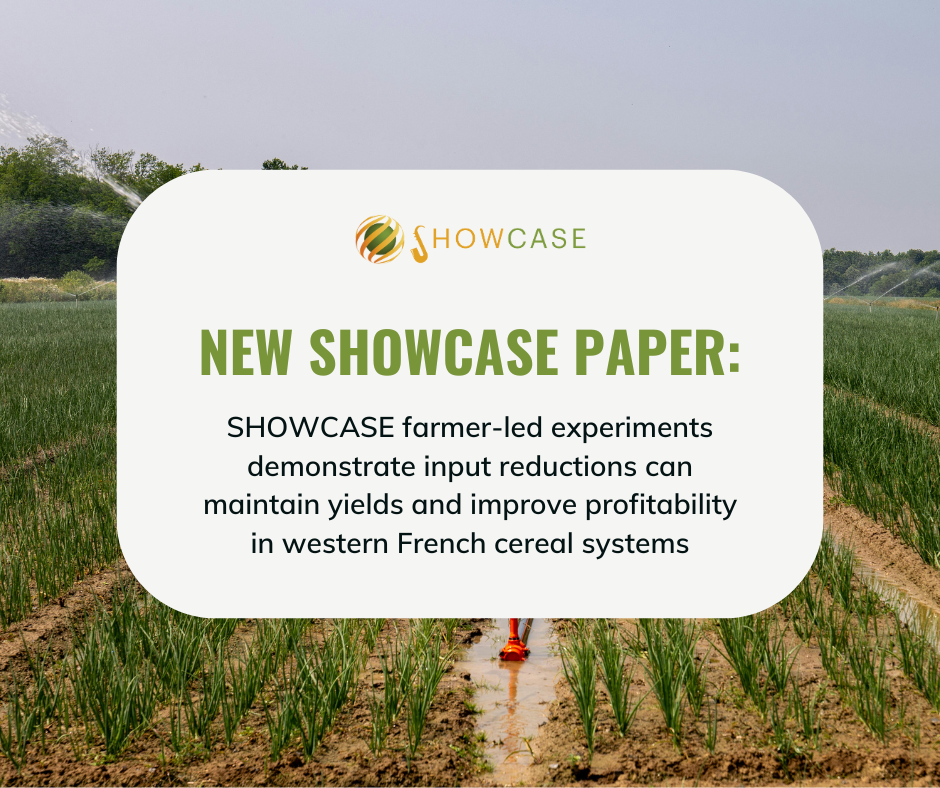 SHOWCASE farmer-led experiments demonstrate input reductions can maintain yields and improve profitability in western French cereal systems